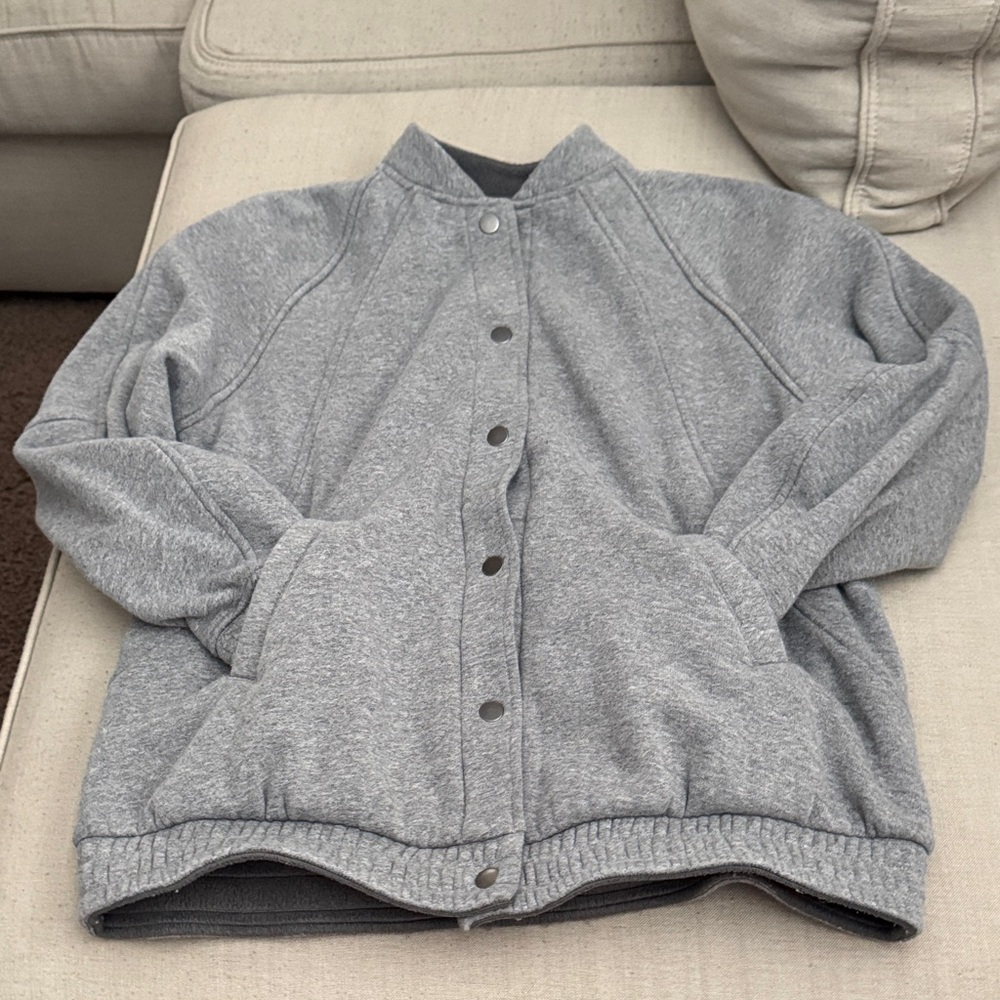 lululemon athletica Gray Bomber Jacket